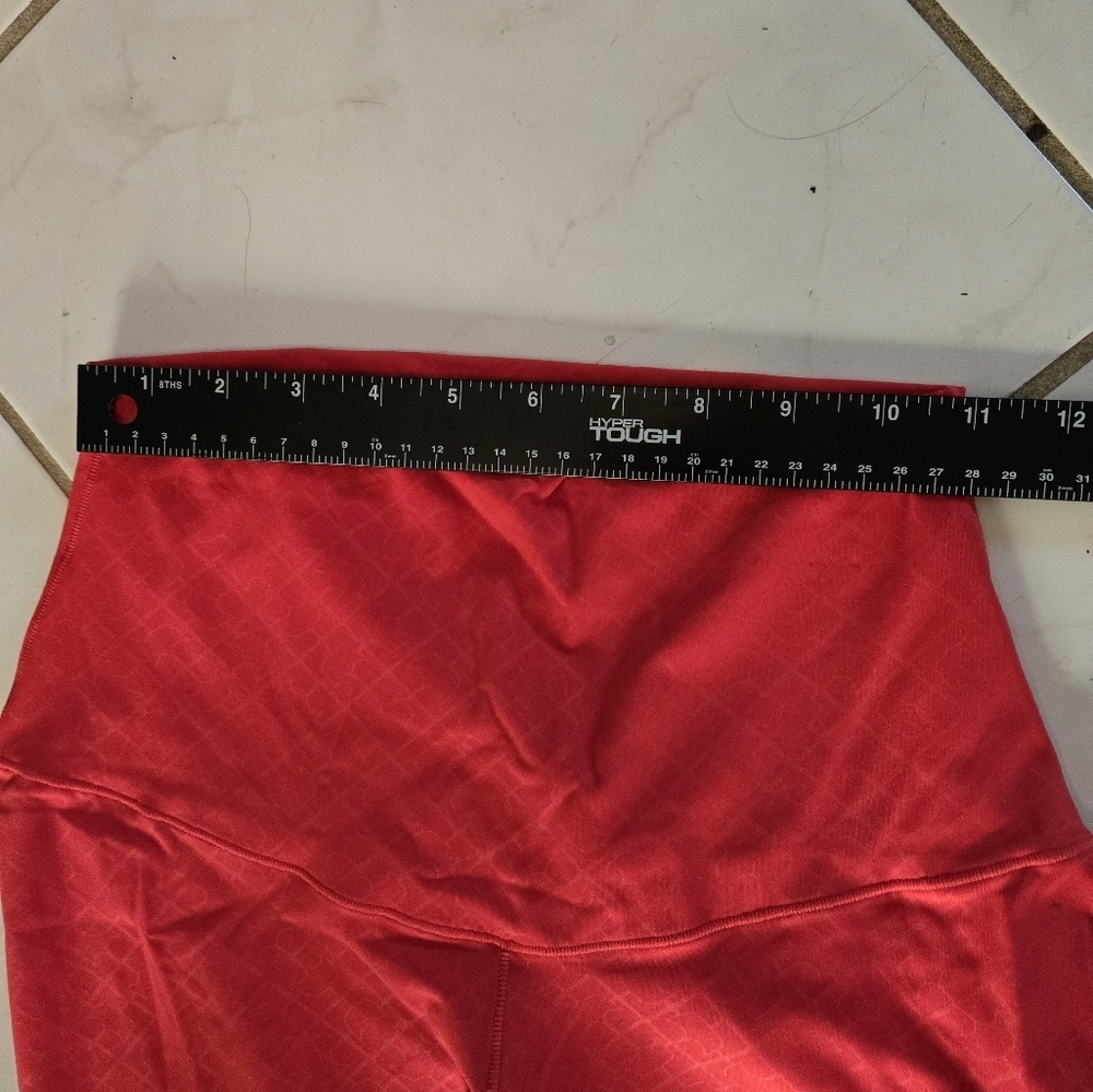 SHEFIT NWT Boss Leggings Luxe Large Red Coral Squat Proof High Rise Yoga Pants - Picture 14 of 16